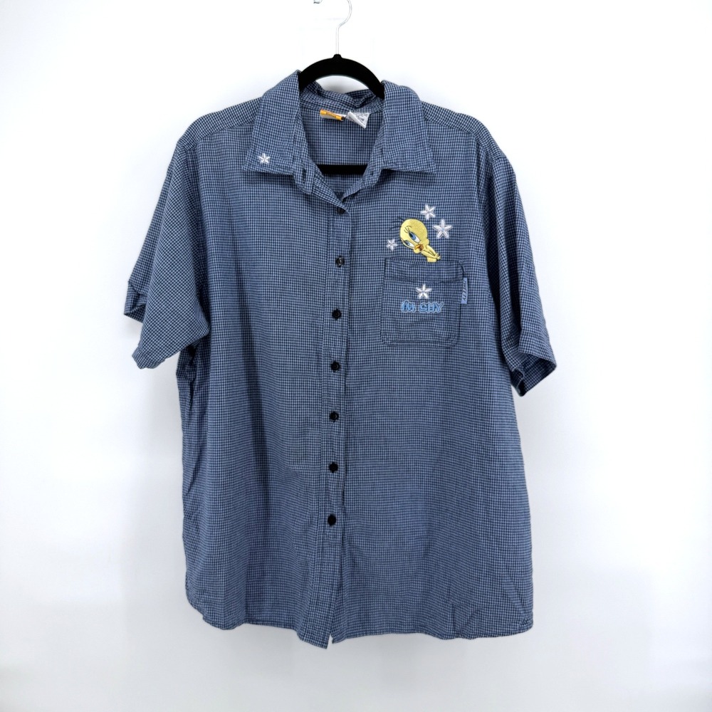 Looney Tunes‎ Vintage Button Down Tweety Bird 18W/20W Womens 90s